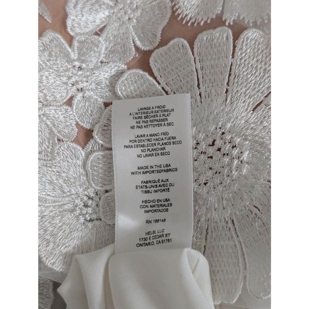 Helsi Hilma White 3D Floral Mini Dress - Picture 13 of 16